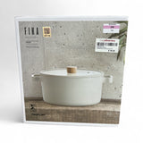 NEOFLAM Fika 26cm Casserole Non Stick Xtrema Ceramic Coating Silicone Rimmed Glass Lid