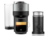 Nespresso Vertuo Pop+ Coffee Machine Titan And Aeroccino Milk Frother Bundle