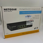 NETGEAR GS305P 5 Port Gigabit Unmanaged PoE Desktop Switch 55W