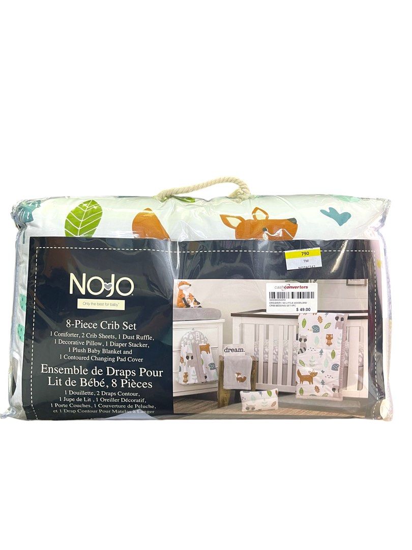 NOJO Dreamer Little Woodland Friends Piece Nursery Crib Bedding