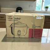 Nushi NS22 Non-Stick Traditional Rice Cooker, 10L White