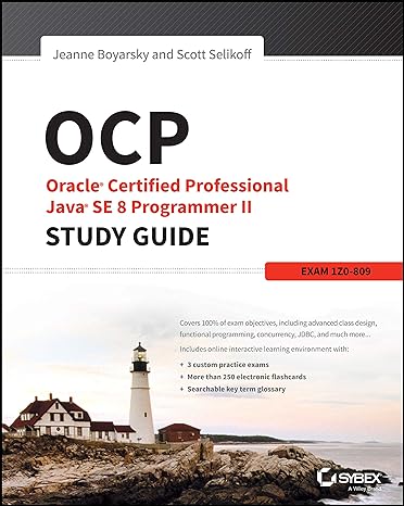 OCP: Oracle Certified Professional Java SE 8 Programmer II Study Guide: Exam 1Z0-809 Main image