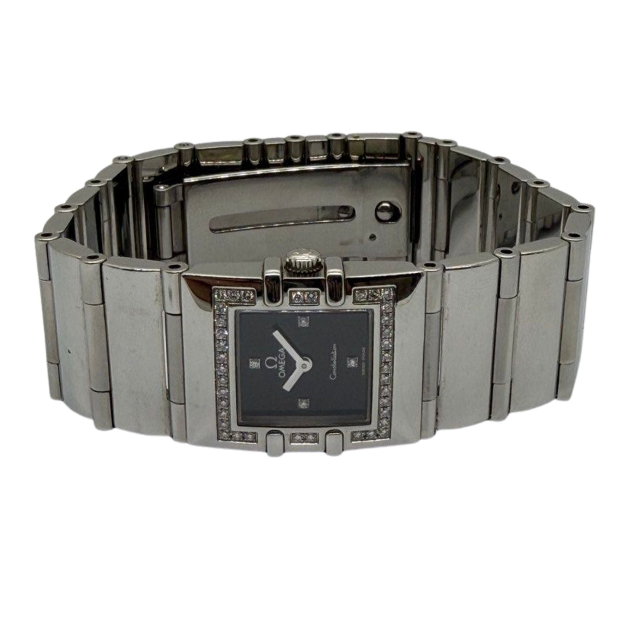 Omega Constellation Quadra 19mm Quartz Diamond Bezel Steel Watch Secondary image