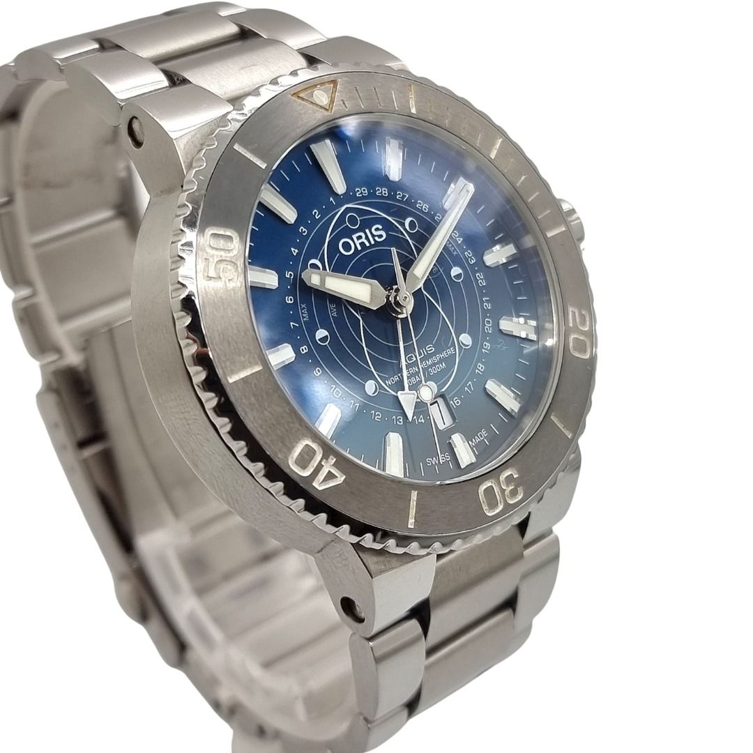 Oris Aquis Dat Watt 761 7765 4185 Limited Edition 1175/2009 Automatic Watch 43.5mm