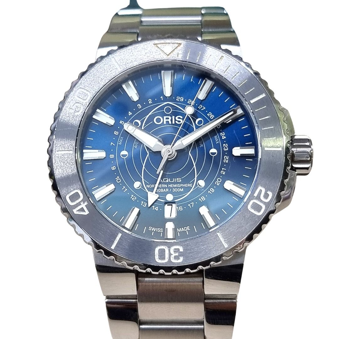 Oris Aquis Dat Watt 761 7765 4185 Limited Edition 1175/2009 Automatic Watch 43.5mm
