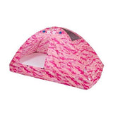 Pacific Play Tents Pink Camo Twin Size Bed Tent H35 × D38 × L77 in