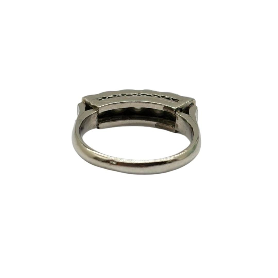 Palladium Natural Diamond Ring