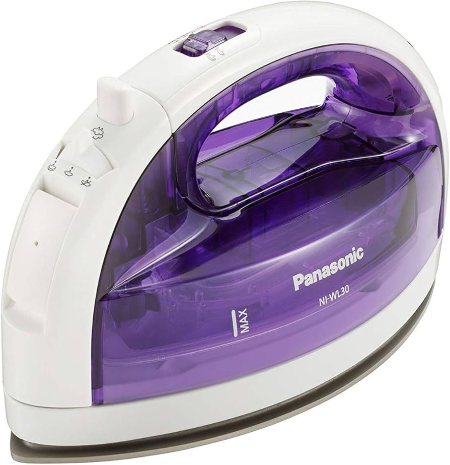 Panasonic 1550 Watt Cordless Steam Iron, White, (NI-WL30VSH)
