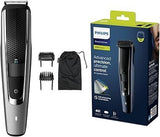 Philips Beard trimmer BT5502/15, beard trimmer with 40 length settings, smooth trimming thanks to Lift & Trim PRO system, self-sharpening metal blades, 90min battery life, wireless black