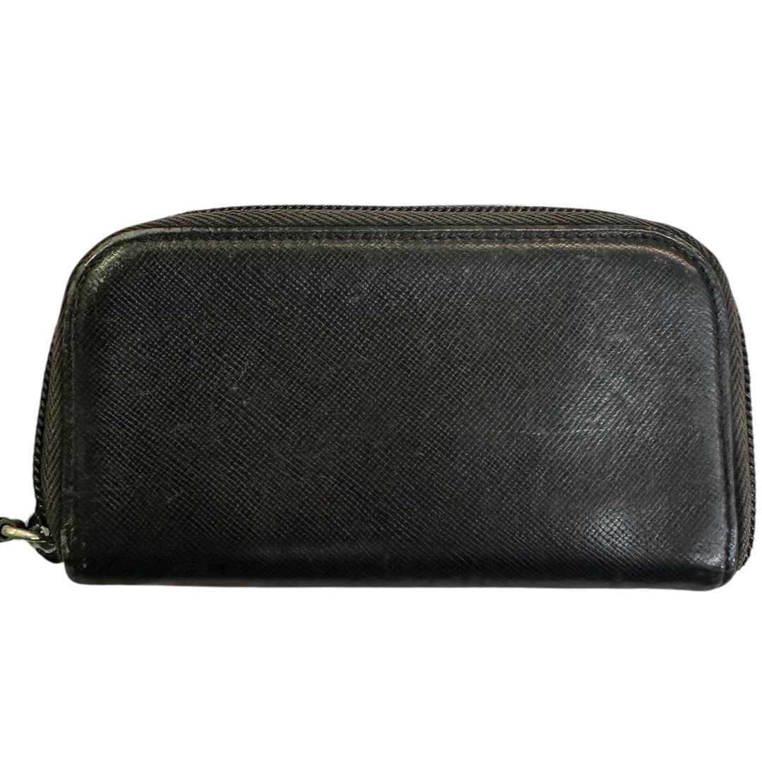 Prada Saffiano Leather Zip Key Case – Black Secondary image