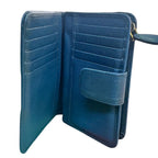 Prada Saffiano Leather Zip-Around Wallet – Blue