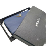 Prada Zip Around Saffiano Leather Long Wallet