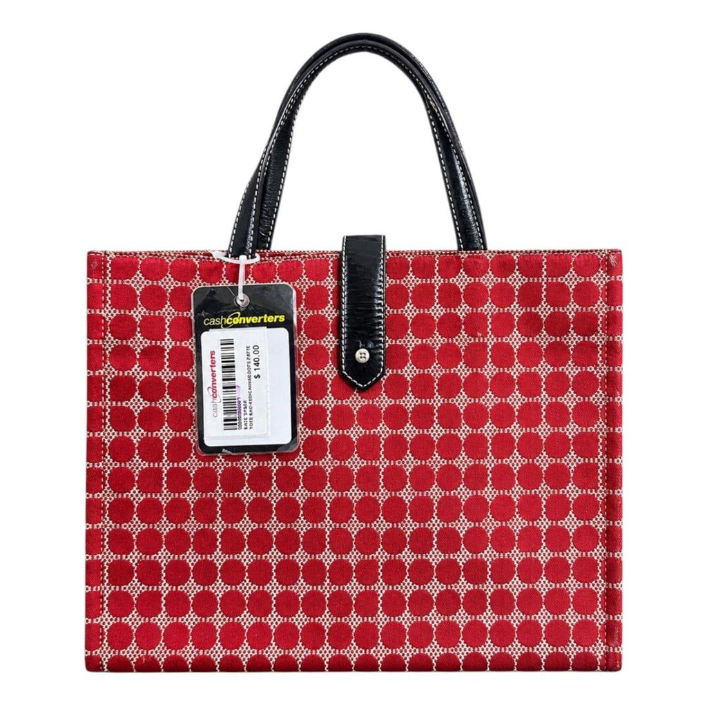 Kate Spade New York Patterned Canvas Tote Bag – Red