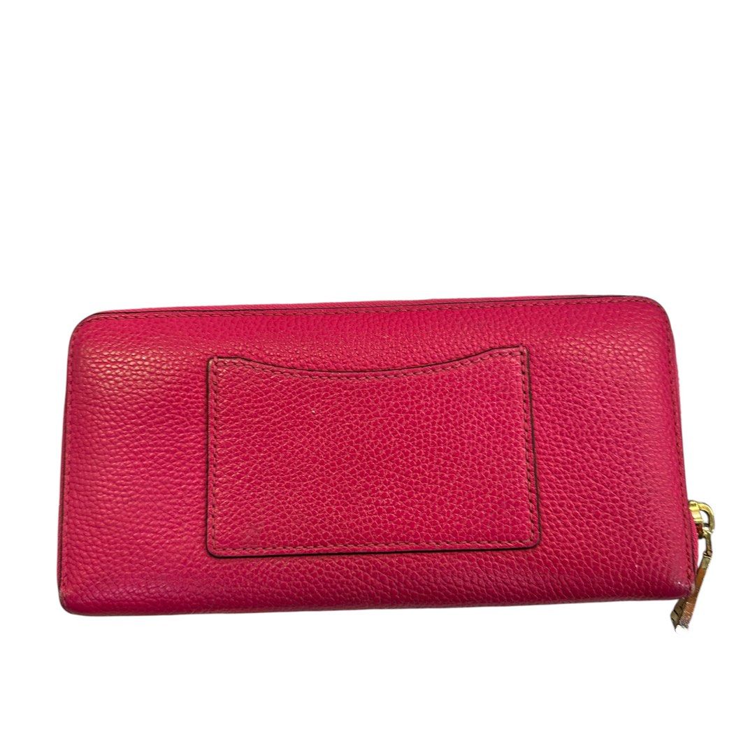 Michael Kors Pebbled Leather Zip-Around Wallet – Red