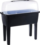 Prosperplast DREP770-S433 Respana Seedbed Greenhouse Planter Set, 770 x 387 x 820mm, Black