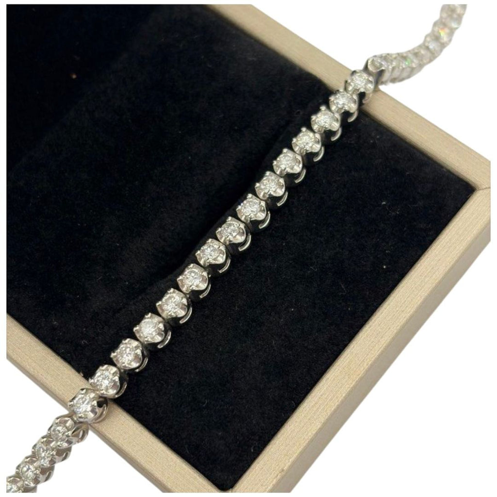 PT850 Natural Diamond Tennis Bracelet