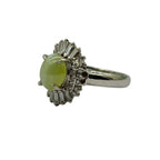 PT900 Natural Cat’s Eye & Diamond Ring