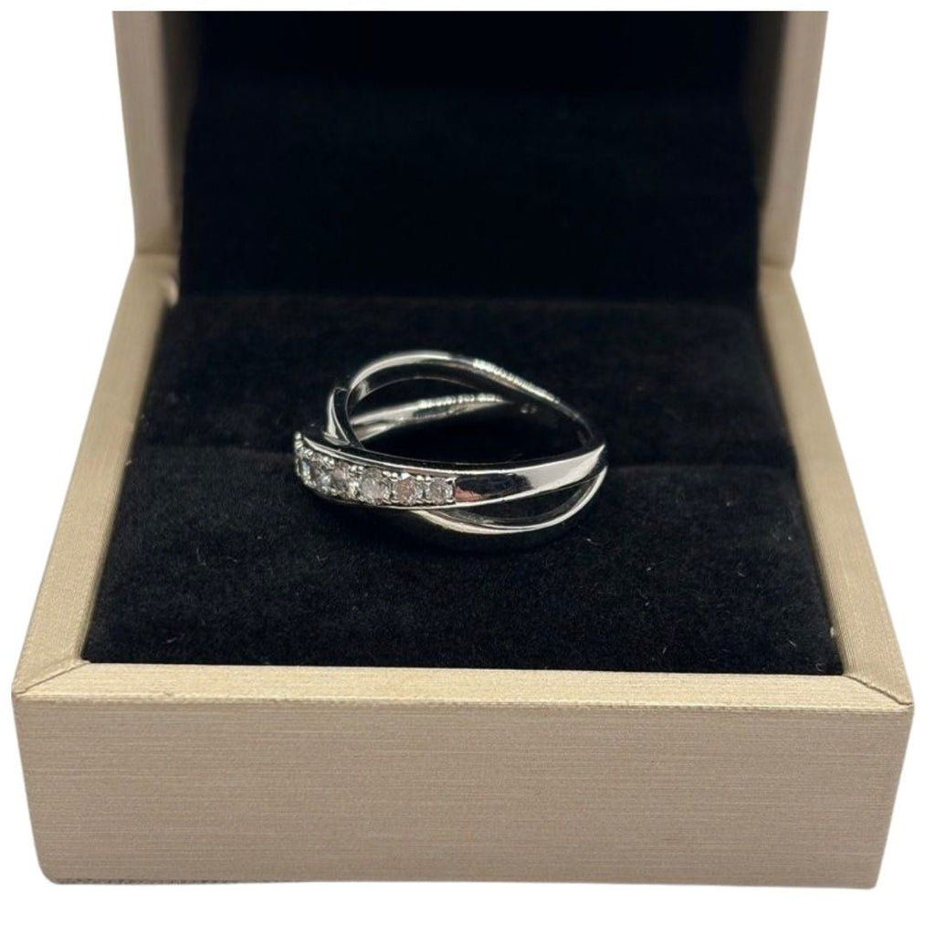 PT900 Natural Diamond Ladies Ring