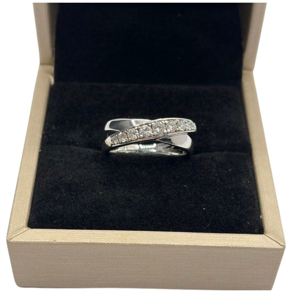 PT900 Natural Diamond Ladies Ring