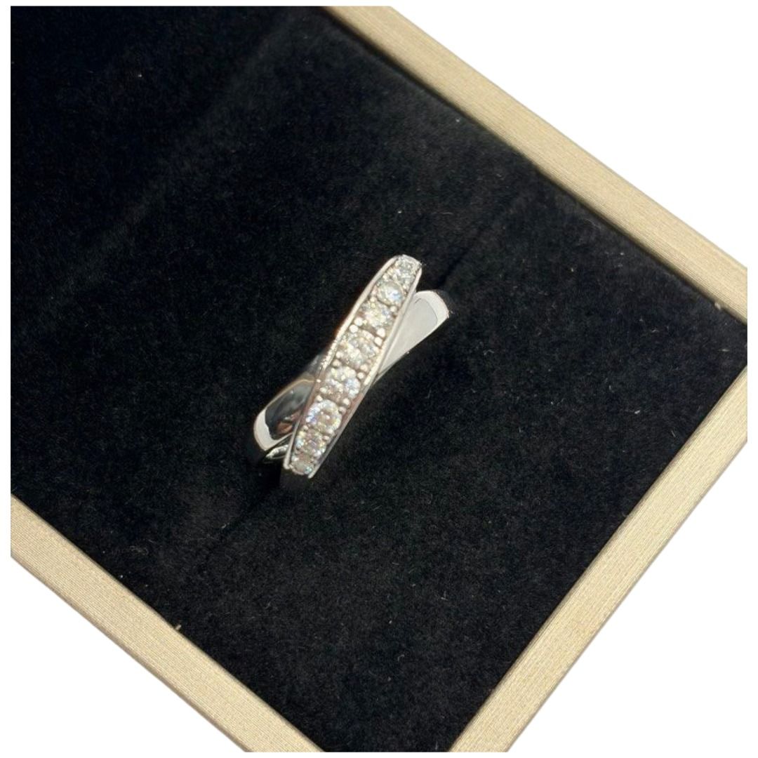 PT900 Natural Diamond Ladies Ring