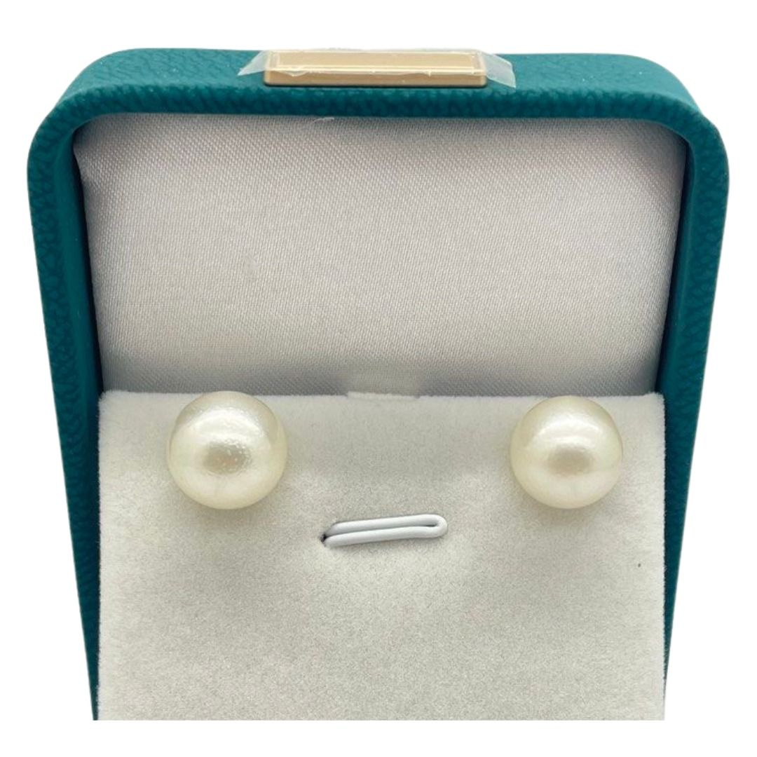 PT900 Natural White South Sea Pearl Earring Main image