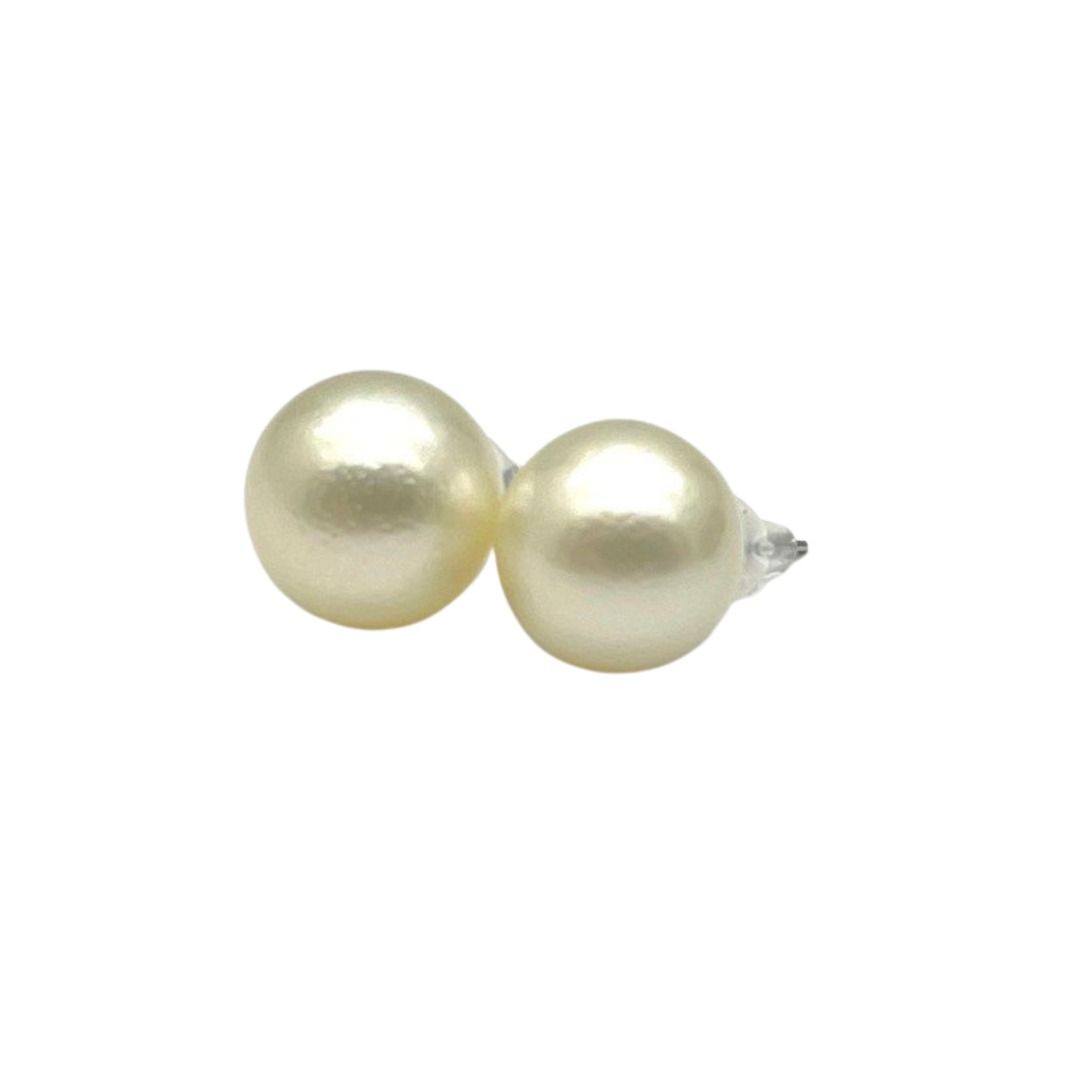 PT900 Natural White South Sea Pearl Earring