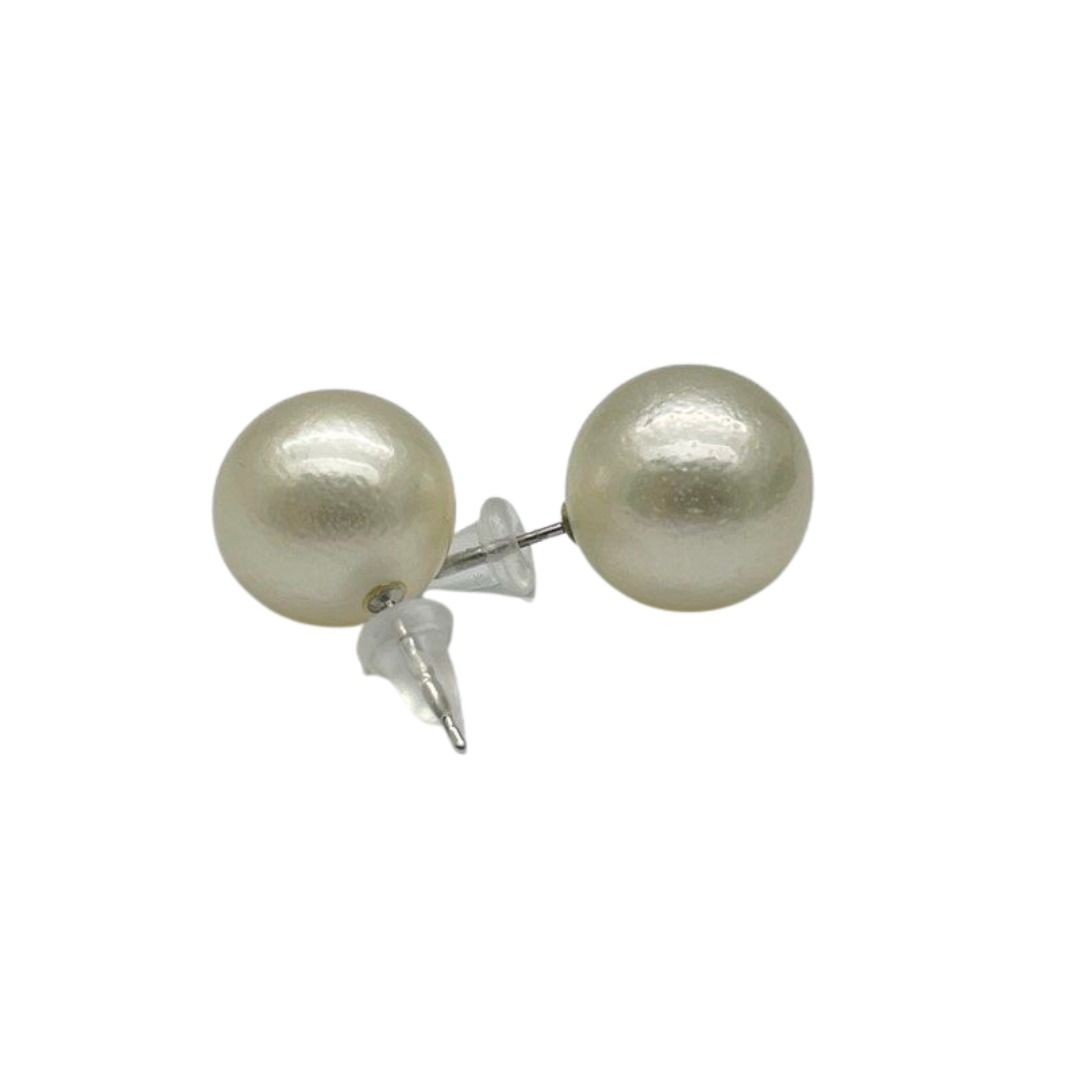 PT900 Natural White South Sea Pearl Earring