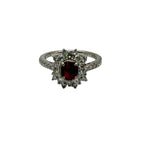 PT900 Un-Heat Natural Ruby & Diamond Ring (GIA Cert)