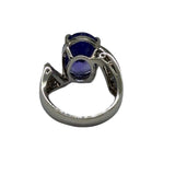 PT950 Natural Tanzanite & Diamond Ring