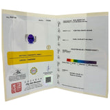 PT950 Natural Tanzanite & Diamond Ring