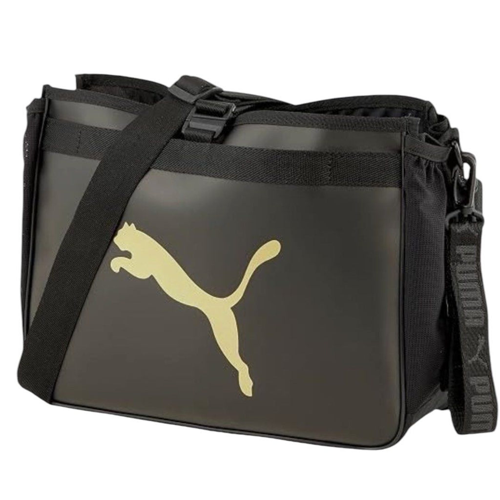 PUMA 07850101 Women's Active Organizer Grip Bag, Puma Black/Bright Gold