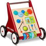 Radio Flyer Classic Push & Play Walker, Toddler Walker with Activity Play, Red Walker Toy, Ages 1-4