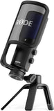 RØDE NT-USB Professional-Grade USB Condenser Microphone For Recording Studio Quality Audio Directly To A Computer Or Mobile Device, Black