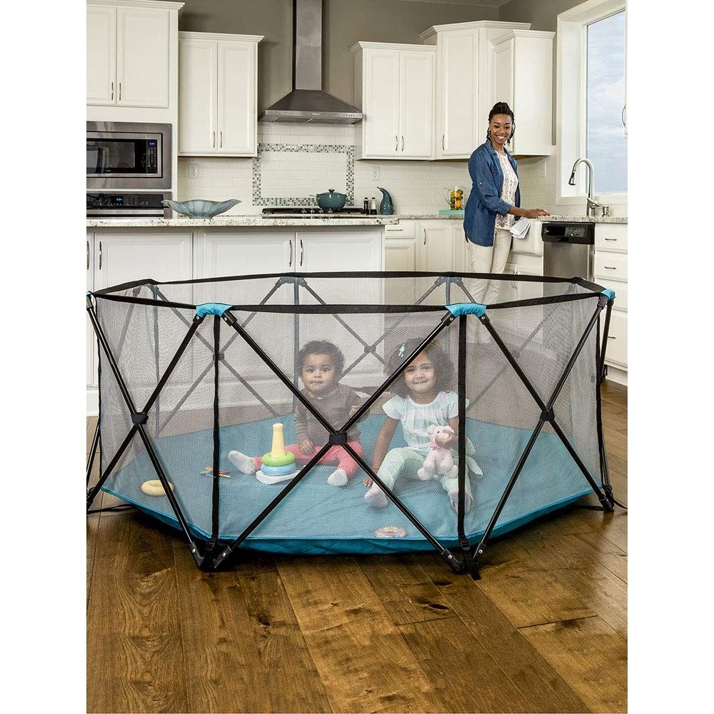 Regalo My Play, 8 Panel Portable Play Yard Teal Secondary image