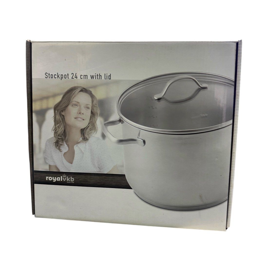 Royalvkb 24cm Stockpot with Glass Lid