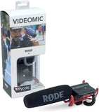 Rode VideoMic Microphone Pack with Rycote Lyre Mount, Boom Pole, Screw Adapter and Extension Cable