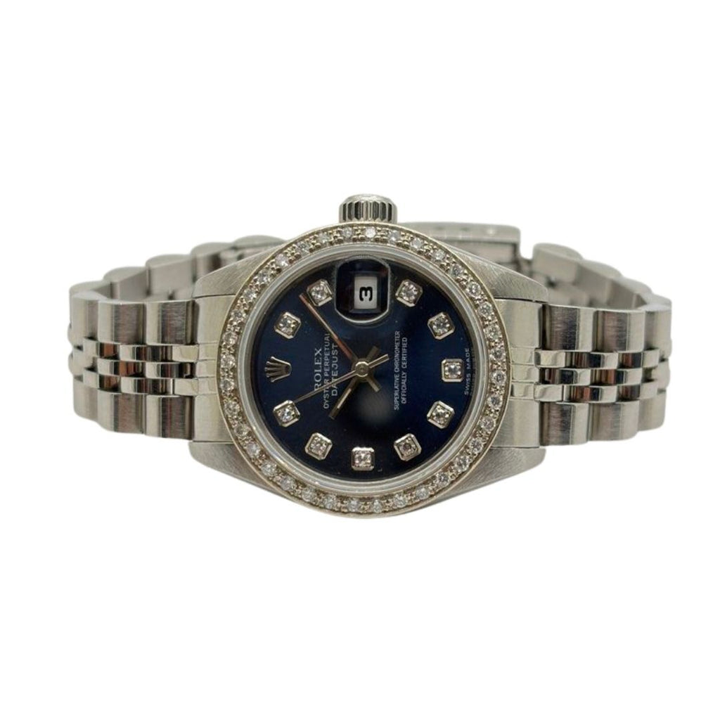 Rolex Datejust 69174 26mm Blue Diamond Dial/Bezel Automatic Watch