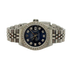 Rolex Datejust 69174 26mm Blue Diamond Dial/Bezel Automatic Watch