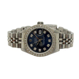 Rolex Datejust 69174 26mm Blue Diamond Dial/Bezel Automatic Watch