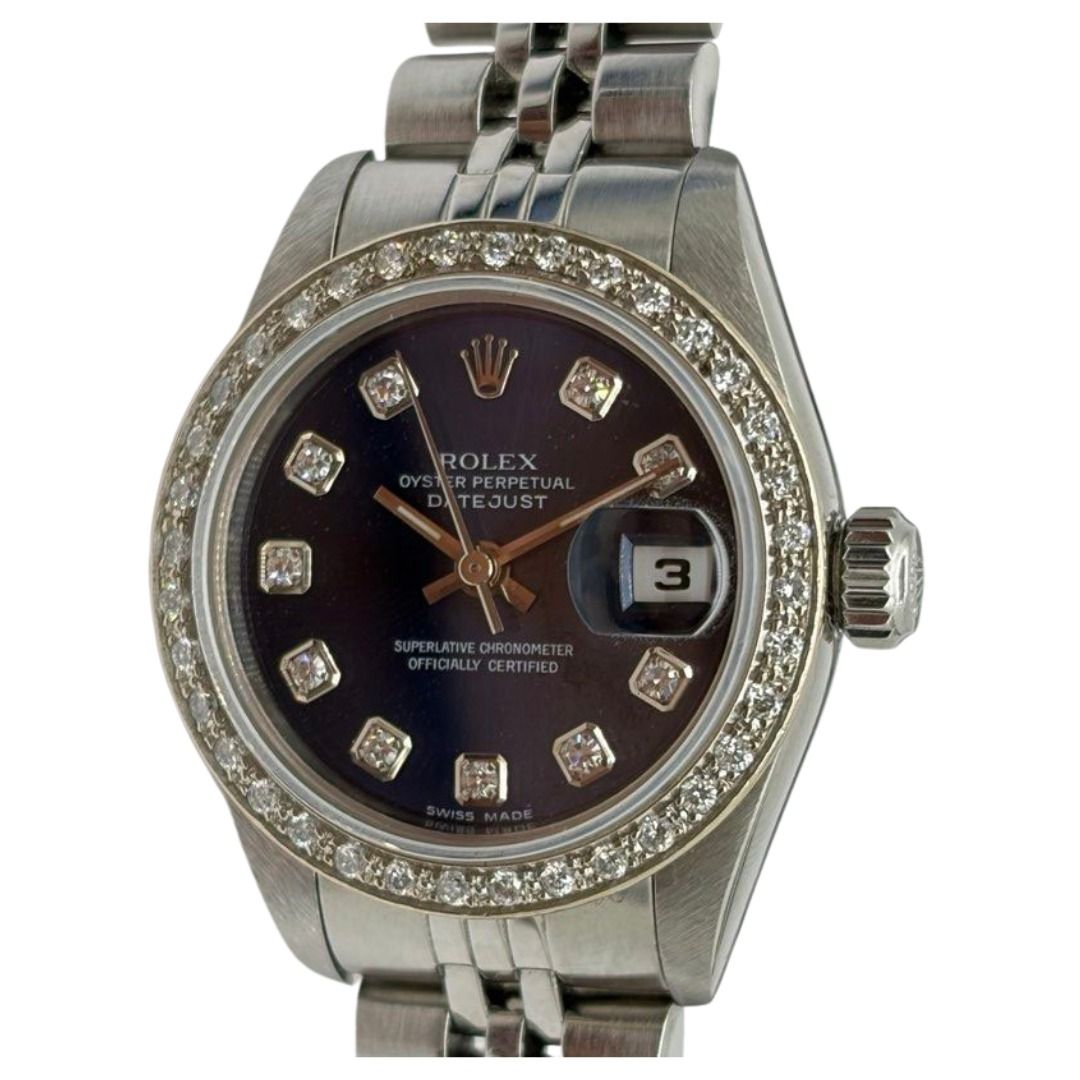 Rolex Datejust 69174 26mm Blue Diamond Dial/Bezel Automatic Watch Secondary image