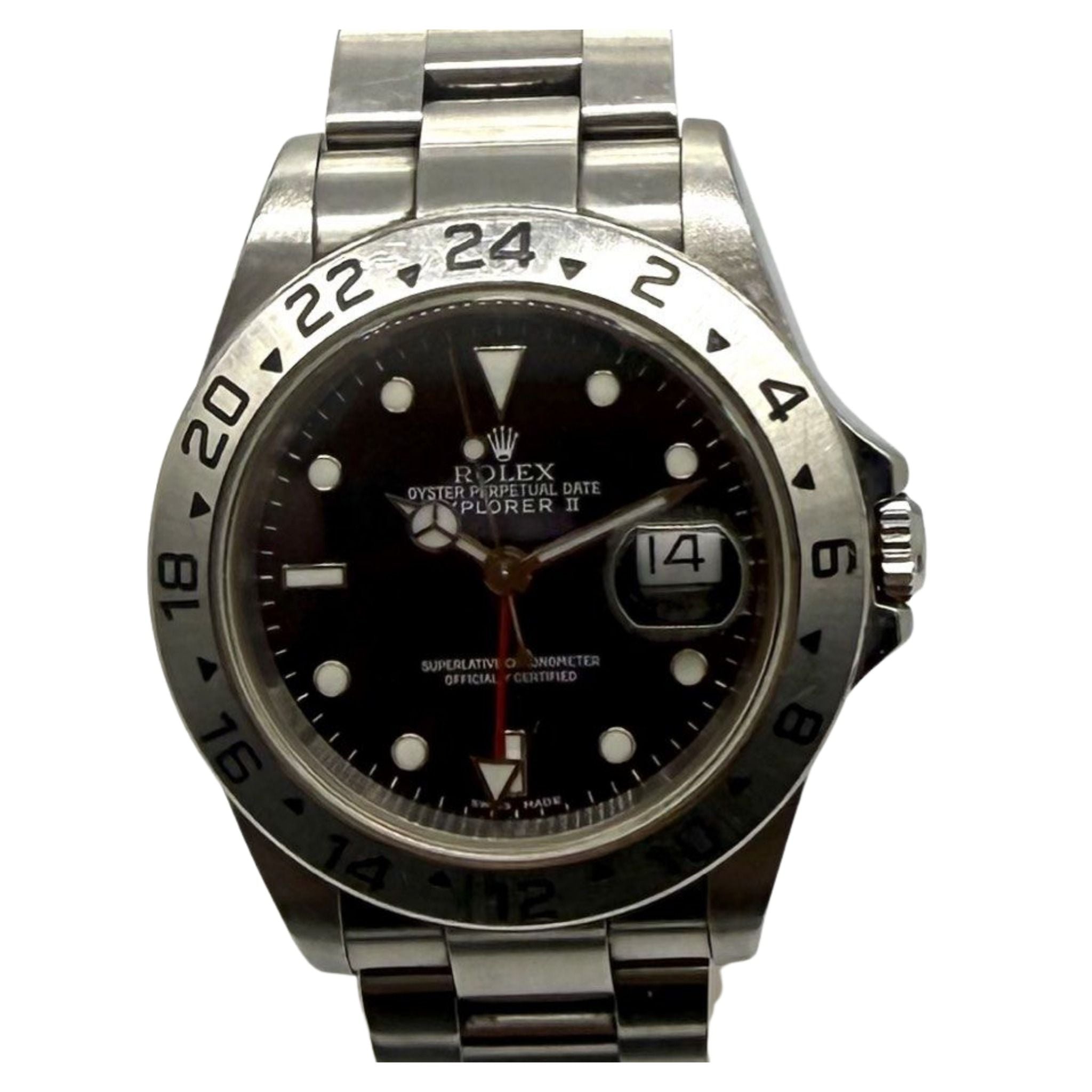 Rolex Explorer II 16570 40mm Black Dial Automatic Watch