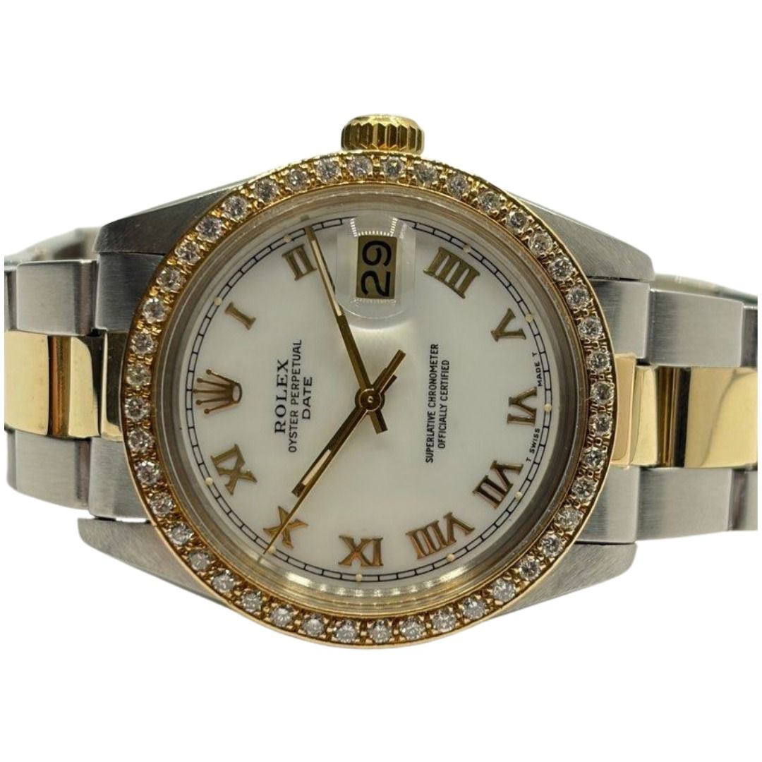 Rolex Oyster Perpetual 1505 34mm Automatic Half Gold Watch Secondary image
