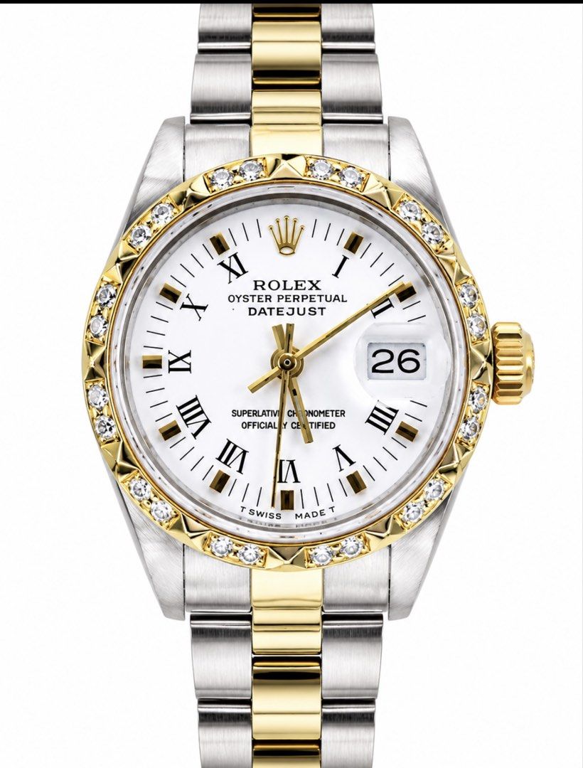 Rolex Oyster Perpetual 26mm Half Gold Automatic Watch 6917-3 Main image