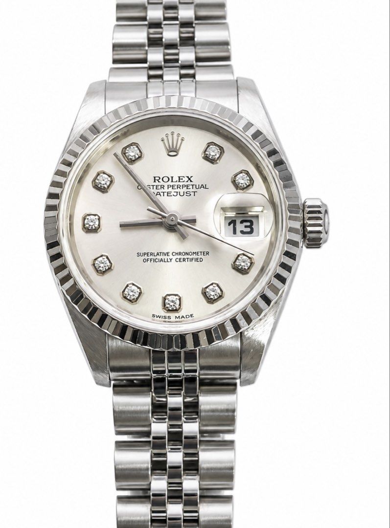 Rolex Oyster Perpetual Datejust 26mm 79174 Automatic Watch  – 10Pt Diamond Dial