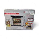 Rommelsbacher DA 900 Food Dehydrator with Temperature Selection and 6 Stainless Steel Tray for Meat Fruit Vegetable