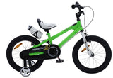 RoyalBaby RB14B-6G BMX Freestyle Pedal Brake Kids Bike, 14", Green