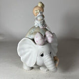 Precious Moments #102520 Let's Keep in Touch Girl & Elephant Adorable Musical Box