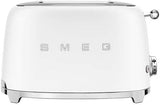 Smeg TSF01WHMUK 2-Slice Toaster, Matte White