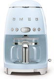 Smeg DCF02PBUK Drip Coffee Machine, Pastel Blue