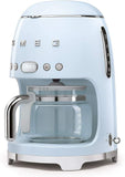 Smeg DCF02PBUK Drip Coffee Machine, Pastel Blue